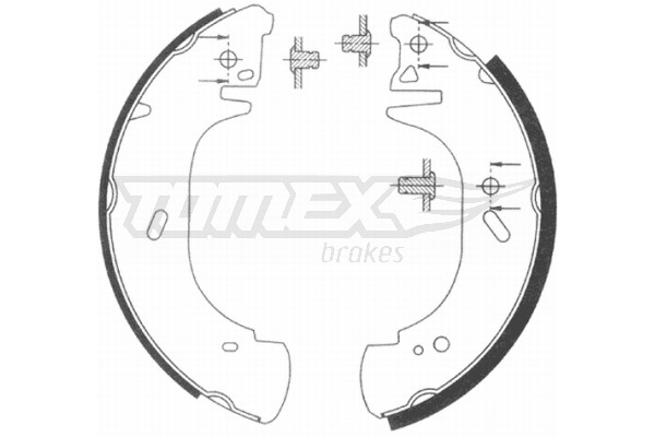 TOMEX Brakes Bremsbackensatz